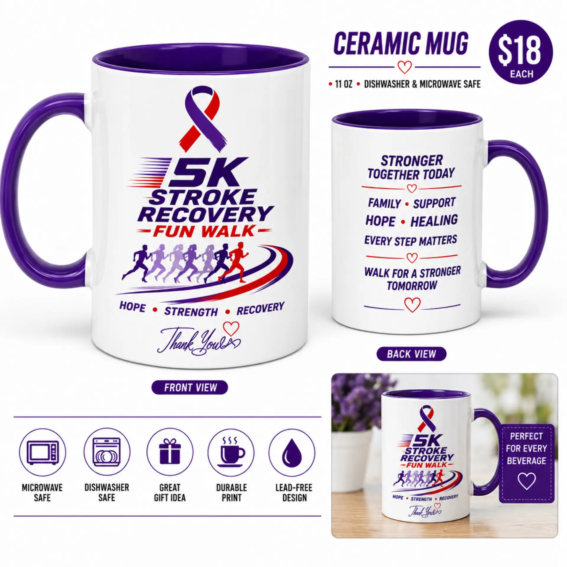 Fun Walk Ceramic Mug